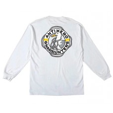 Camiseta Manga Larga Antihero x Gnarhunters Blanca